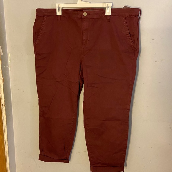 Torrid Maroon Utility Pants - Picture 2 of 6